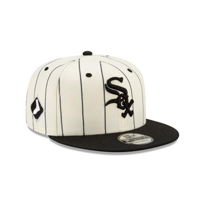 Sapca New Era Chicago White Sox MLB Pinstripe 9FIFTY Snapback - Albi